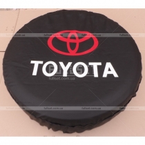 Чехол запасного колеса с эмблемой и надписью Toyota