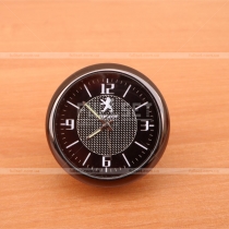 Декоративные часы с эмблемой Peugeot, диаметр 4 см