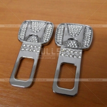 Заглушки-обманки для креплений ремней безопасности с кристаллами и логотипом Honda
