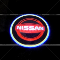 Диодный проектор логотипа в дверные карты с эмблемой Ниссан