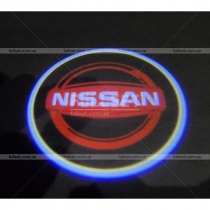 Диодный проектор логотипа в дверные карты с эмблемой Ниссан
