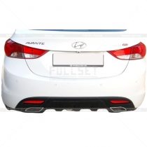 Накладка под задний бампер Hyundai Elantra 2011-...