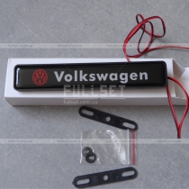 Светящаяся универсальная неоновая эмблема Volkswagen (размер: 16см на 3 см)