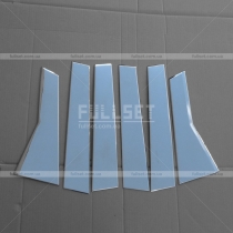 Хром-накладки на дверные вертикальные стойки Honda CR-V 2012+
