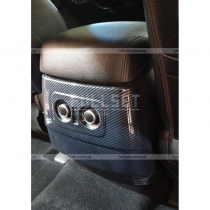 Карбоновая накладка на заднюю часть подлокотника со стороны заднего ряда сидений