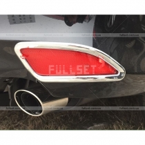 Накладки на задние габариты бампера Toyota Camry v50