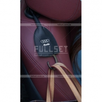 Крючок для сумок на подголовник с ремешком и кожаным кармашком, с эмблемой Ford