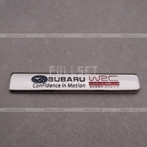 Хромированная эмблема на крыло Subaru, размер: 9см на 1,5 см