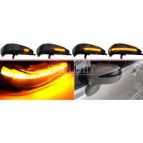 Повторители поворотов в зеркала Civic 4d, динамические светодиодные, черные