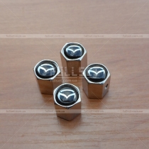 Декоративные хромированные золотники с символикой Mazda