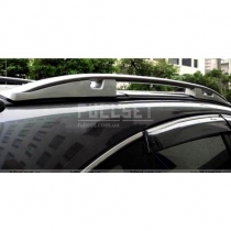 Серебристые багажные рейлинги на крышу Honda CR-V