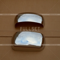 Хромированные колпаки на зеркала с логотипом Doblo