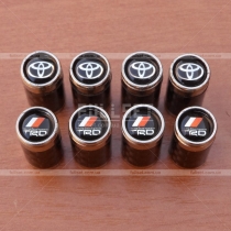 Декоративные карбоновые колпачки на ниппеля с символикой Тойота, TRD, 