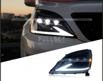 Фары 3 линзы черные FULL LED GX470 