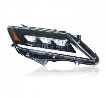 Фары 3 линзы черные FULL LED Camry 50