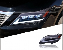 Фары 3 линзы черные FULL LED Camry 50