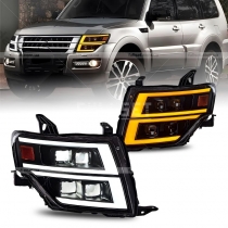 Фары ЛЭД Mitsubishi Pajero Wagon 4 (08-13)
