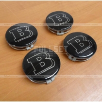 Колпачки в колесные диски черного цвета с логотипами (AMG, BRABUS)