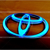 Светящийся неоновый логотип Toyota