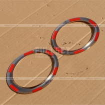 Хром-накладки на переднюю противотуманную оптику Добло (05-09)