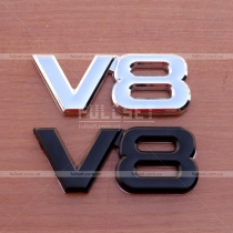 Значок на крышку багажника V8 (8см на 3,5 см)