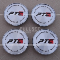 Хромированные заглушки в диски с металлизированной эмблемой PTC, диаметр 59 мм