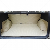Комплект ковриков в багажник Prado 150 (цвет: коричневый, темно-коричневый, бежевый-кремовый)