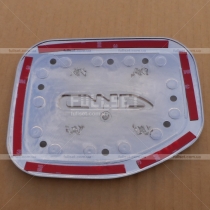 Хромированная пластиковая накладка на люк бензобака Prado 120