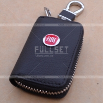 Кожаный чехол для ключей с эмблемой Fiat