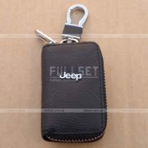 Кожаный чехол для ключа зажигания с эмблемой Jeep
