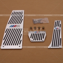 Алюминиевые накладки педалей с эмблемой М в комплекте с колпачками на ниппеля