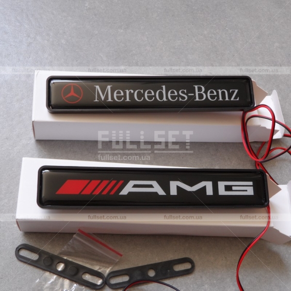 Неоновая эмблема AMG, Mercedes Benz