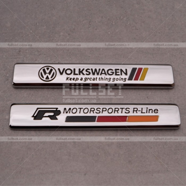 Значок на крыло Volkswagen, R-Line