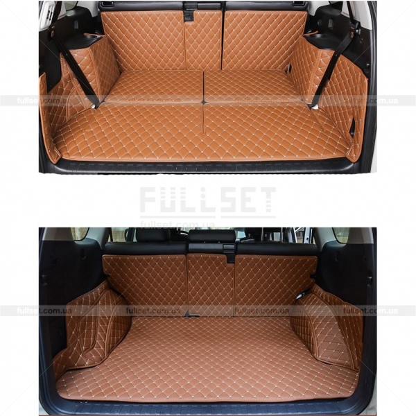 3Д Коврик в багажник коричневый, Прадо 150